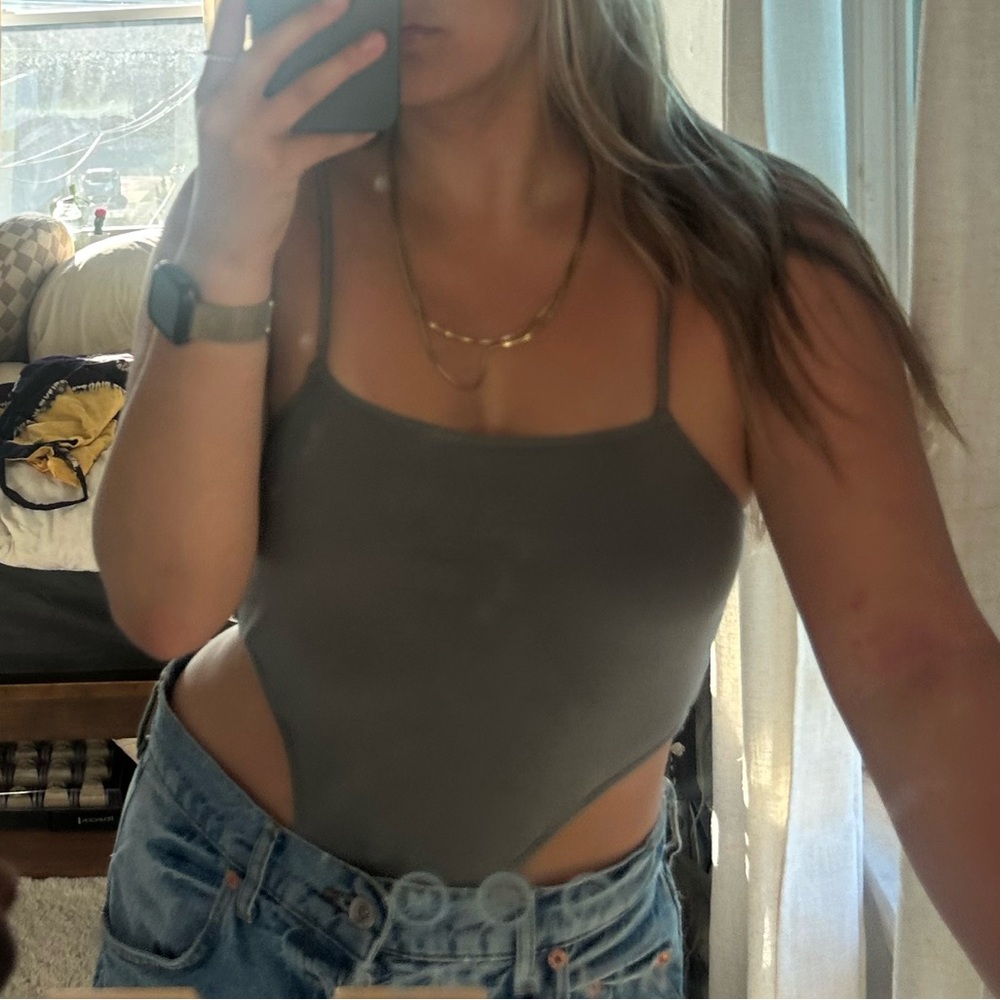 Gray Bodysuit